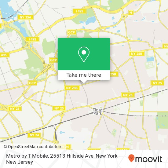 Mapa de Metro by T-Mobile, 25513 Hillside Ave