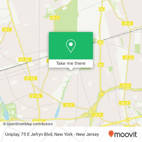 Uniplay, 75 E Jefryn Blvd map