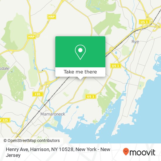 Mapa de Henry Ave, Harrison, NY 10528