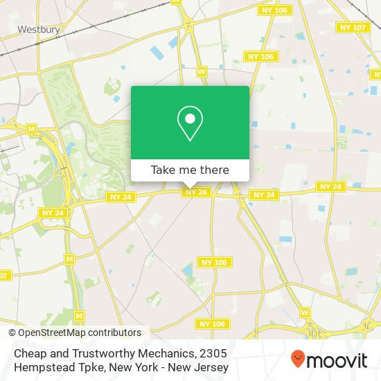 Cheap and Trustworthy Mechanics, 2305 Hempstead Tpke map