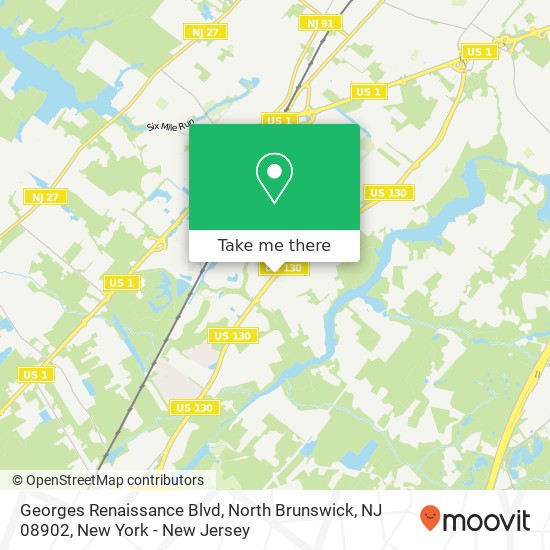 Mapa de Georges Renaissance Blvd, North Brunswick, NJ 08902