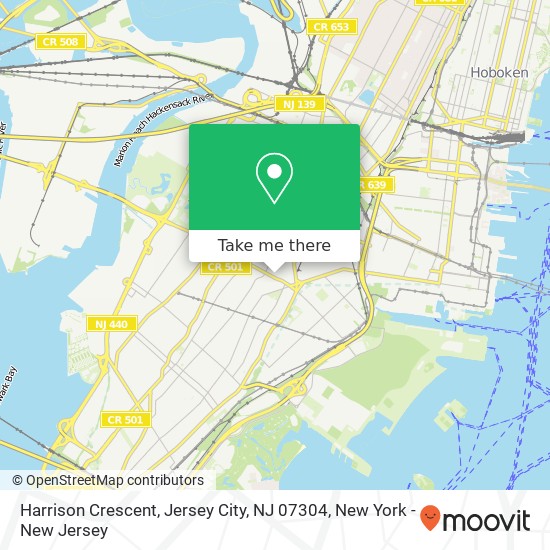 Harrison Crescent, Jersey City, NJ 07304 map