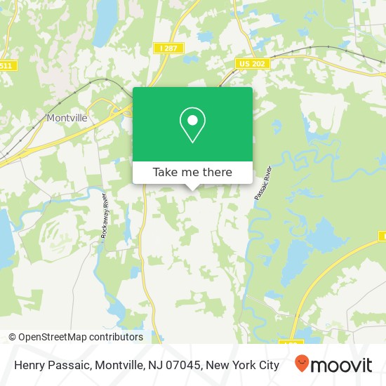 Mapa de Henry Passaic, Montville, NJ 07045