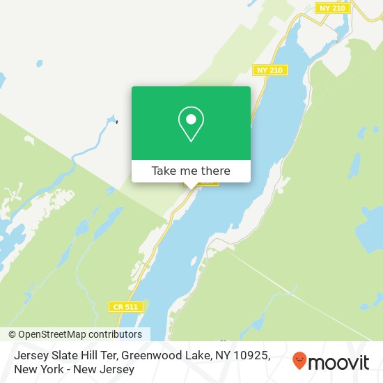 Mapa de Jersey Slate Hill Ter, Greenwood Lake, NY 10925