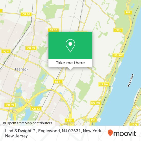 Mapa de Lind S Dwight Pl, Englewood, NJ 07631