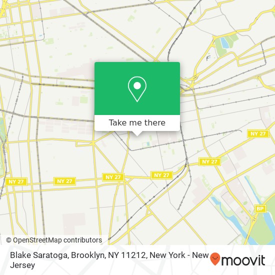Mapa de Blake Saratoga, Brooklyn, NY 11212