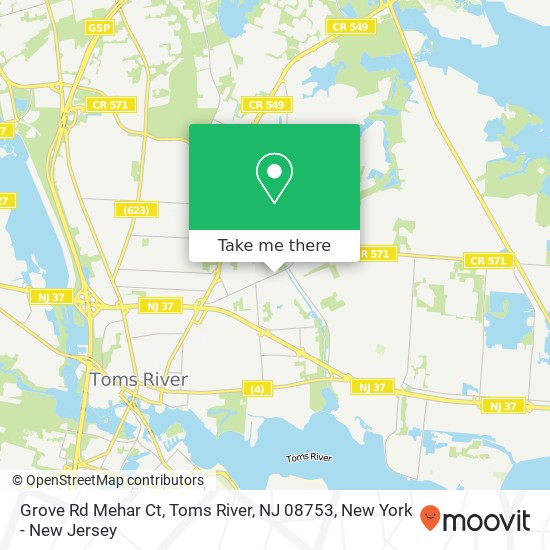 Grove Rd Mehar Ct, Toms River, NJ 08753 map