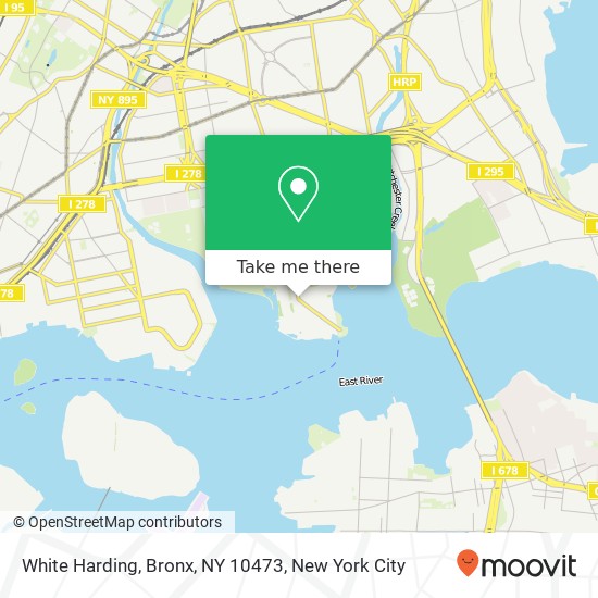 Mapa de White Harding, Bronx, NY 10473