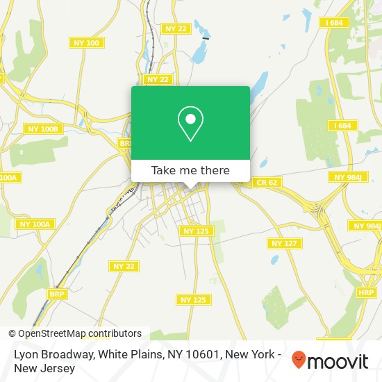 Mapa de Lyon Broadway, White Plains, NY 10601