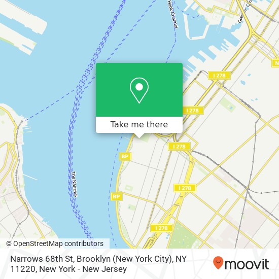 Narrows 68th St, Brooklyn (New York City), NY 11220 map