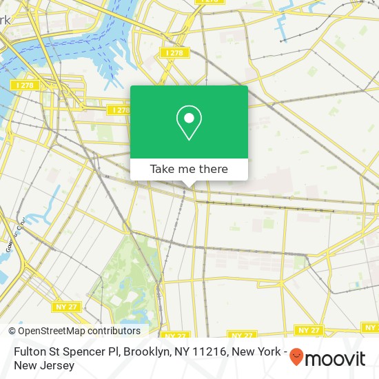 Fulton St Spencer Pl, Brooklyn, NY 11216 map