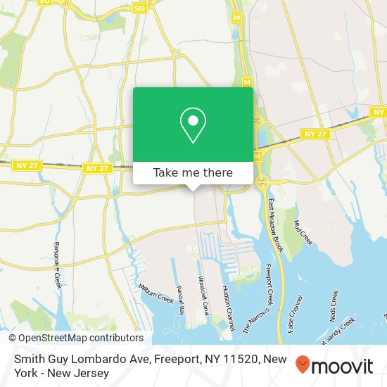Mapa de Smith Guy Lombardo Ave, Freeport, NY 11520