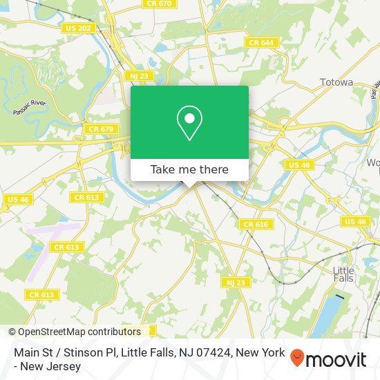 Mapa de Main St / Stinson Pl, Little Falls, NJ 07424