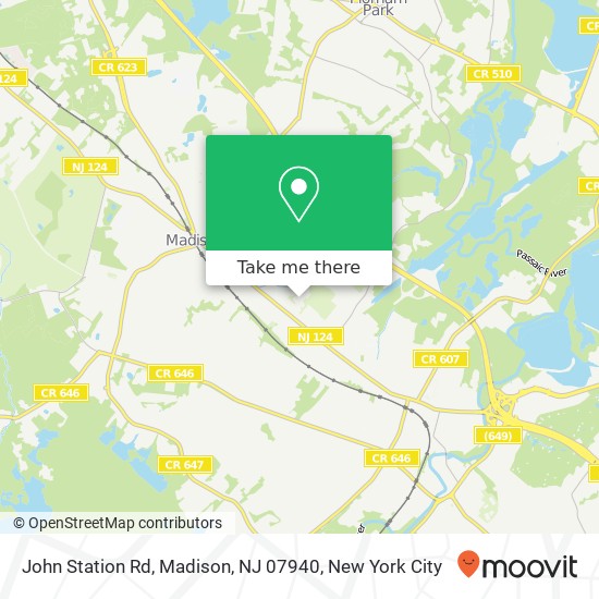 John Station Rd, Madison, NJ 07940 map