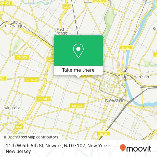 11th W 6th 6th St, Newark, NJ 07107 map