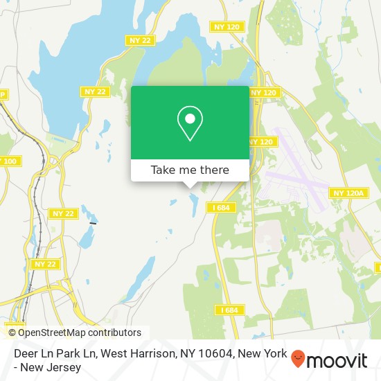 Mapa de Deer Ln Park Ln, West Harrison, NY 10604