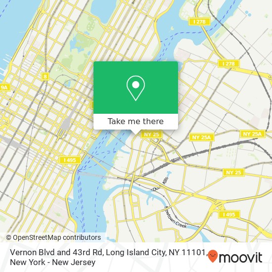 Vernon Blvd and 43rd Rd, Long Island City, NY 11101 map