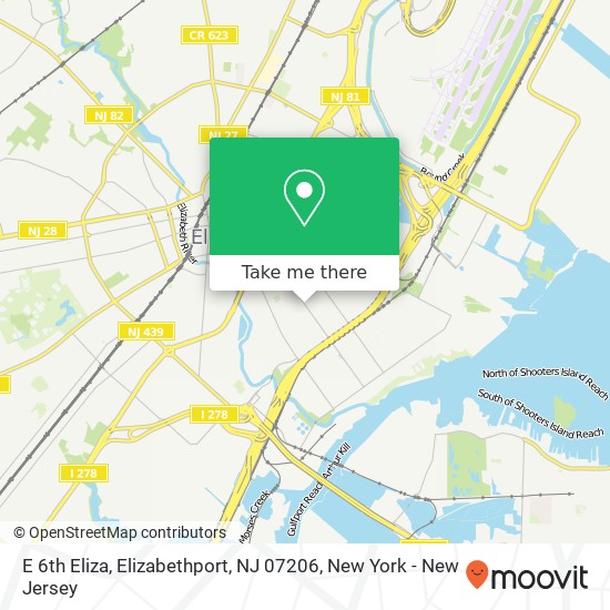 E 6th Eliza, Elizabethport, NJ 07206 map