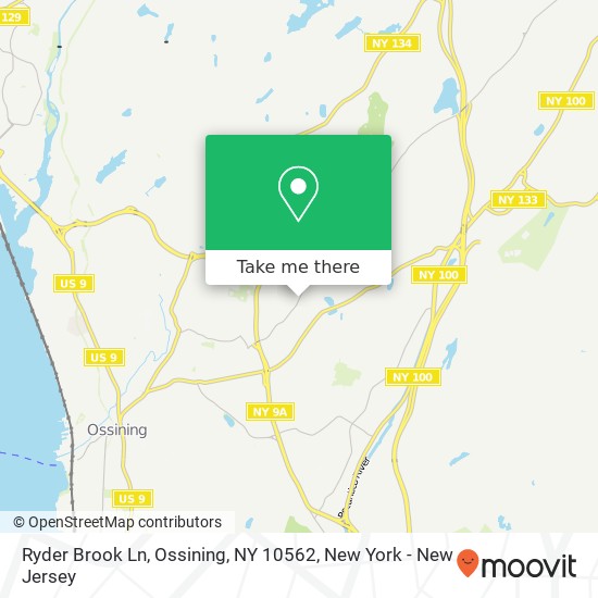 Mapa de Ryder Brook Ln, Ossining, NY 10562