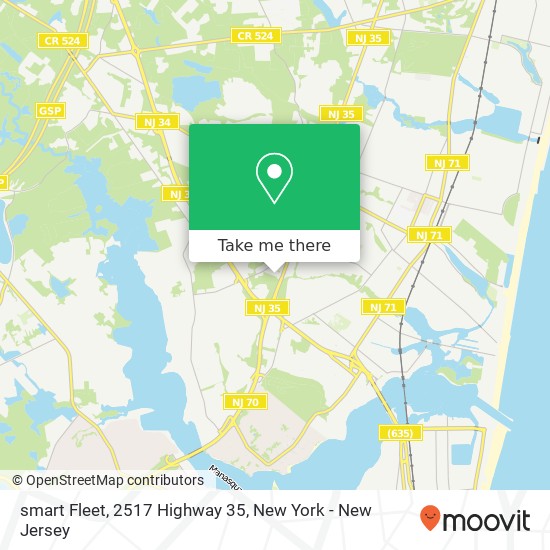 Mapa de smart Fleet, 2517 Highway 35