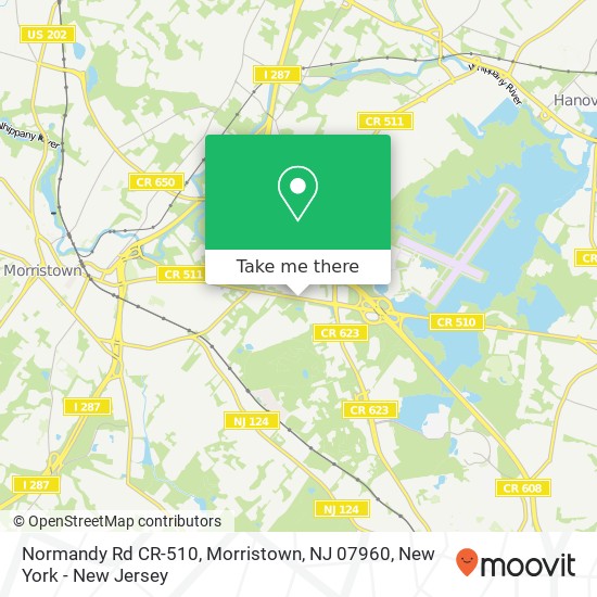 Normandy Rd CR-510, Morristown, NJ 07960 map