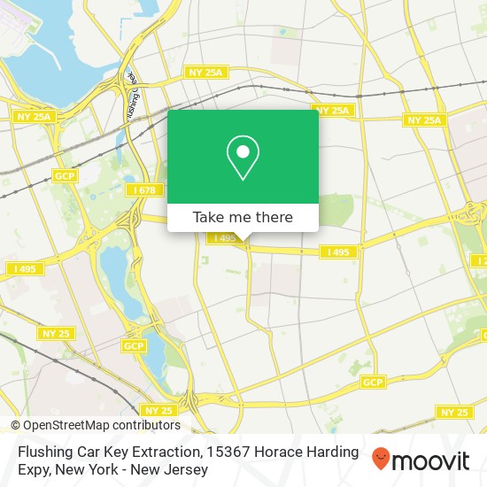 Mapa de Flushing Car Key Extraction, 15367 Horace Harding Expy