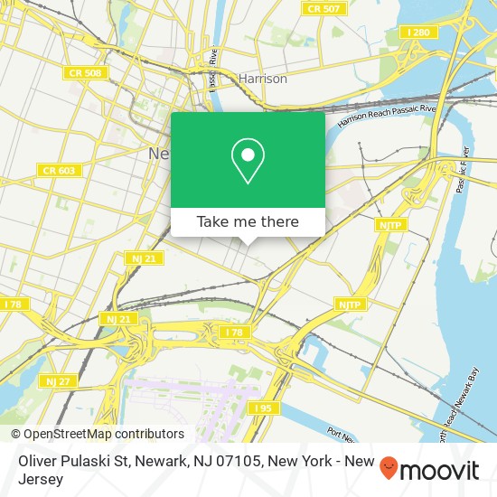 Oliver Pulaski St, Newark, NJ 07105 map