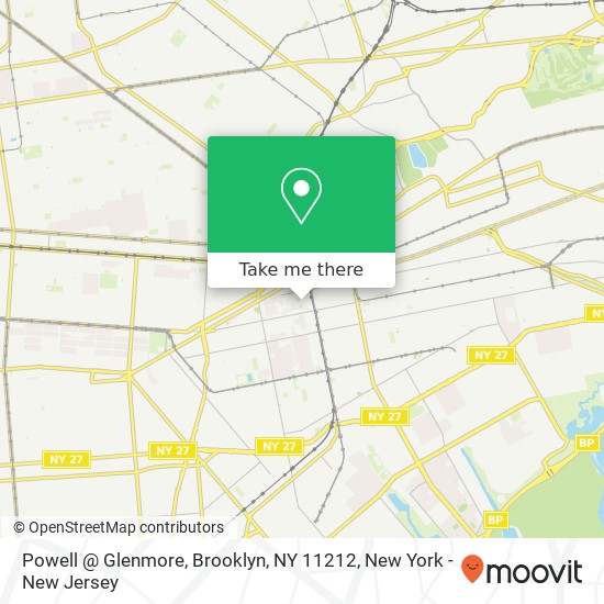 Powell @ Glenmore, Brooklyn, NY 11212 map