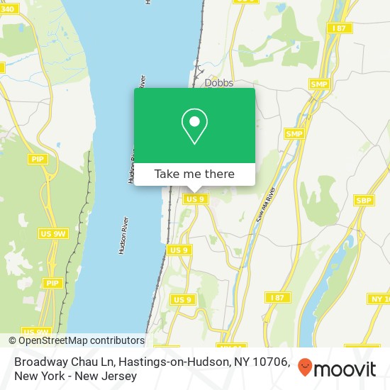 Mapa de Broadway Chau Ln, Hastings-on-Hudson, NY 10706