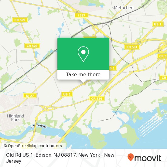 Old Rd US-1, Edison, NJ 08817 map