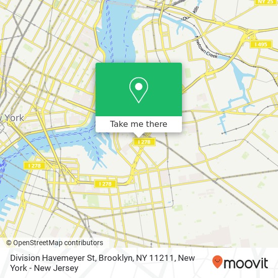 Mapa de Division Havemeyer St, Brooklyn, NY 11211