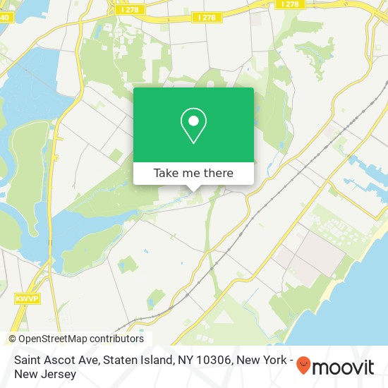 Mapa de Saint Ascot Ave, Staten Island, NY 10306