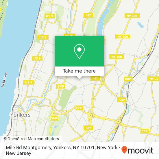 Mile Rd Montgomery, Yonkers, NY 10701 map