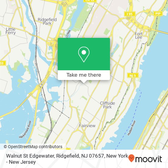 Walnut St Edgewater, Ridgefield, NJ 07657 map