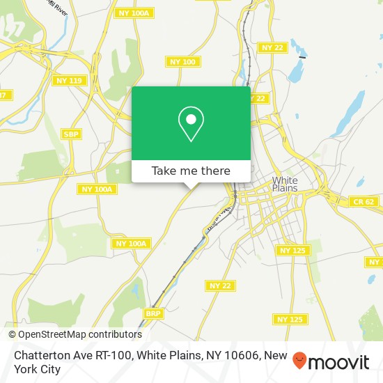 Mapa de Chatterton Ave RT-100, White Plains, NY 10606
