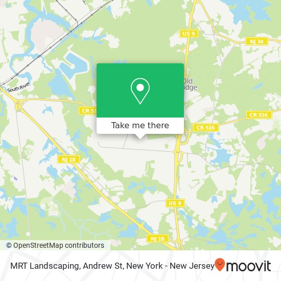 Mapa de MRT Landscaping, Andrew St