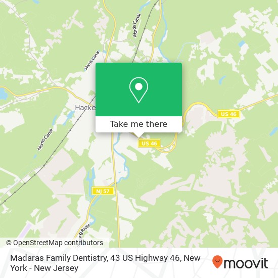 Mapa de Madaras Family Dentistry, 43 US Highway 46