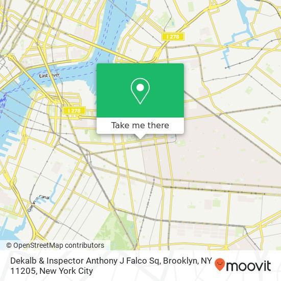 Mapa de Dekalb & Inspector Anthony J Falco Sq, Brooklyn, NY 11205