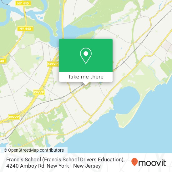 Mapa de Francis School (Francis School Drivers Education), 4240 Amboy Rd