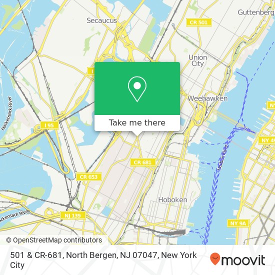 501 & CR-681, North Bergen, NJ 07047 map