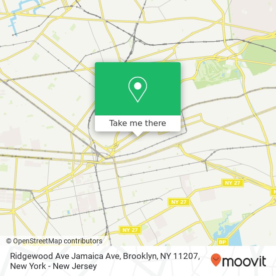 Ridgewood Ave Jamaica Ave, Brooklyn, NY 11207 map