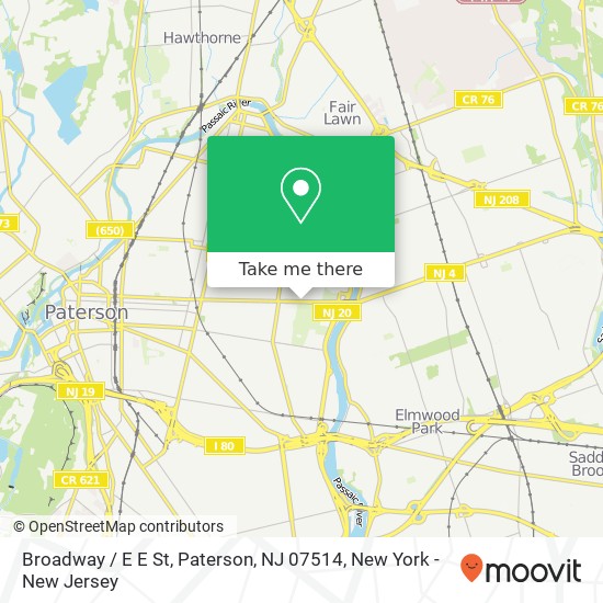 Broadway / E E St, Paterson, NJ 07514 map