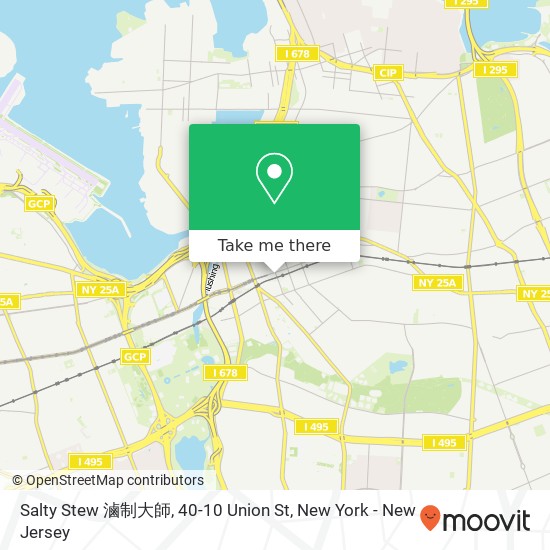 Mapa de Salty Stew 滷制大師, 40-10 Union St