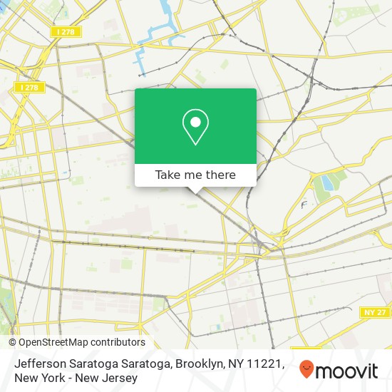 Jefferson Saratoga Saratoga, Brooklyn, NY 11221 map