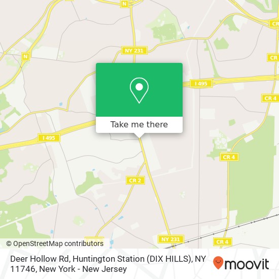 Mapa de Deer Hollow Rd, Huntington Station (DIX HILLS), NY 11746