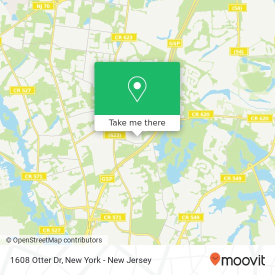 1608 Otter Dr, Toms River, NJ 08755 map