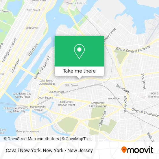 Cavali New York map