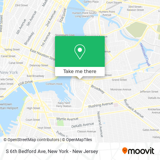 Mapa de S 6th Bedford Ave