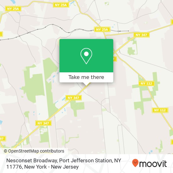 Mapa de Nesconset Broadway, Port Jefferson Station, NY 11776