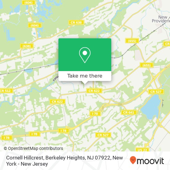 Cornell Hillcrest, Berkeley Heights, NJ 07922 map